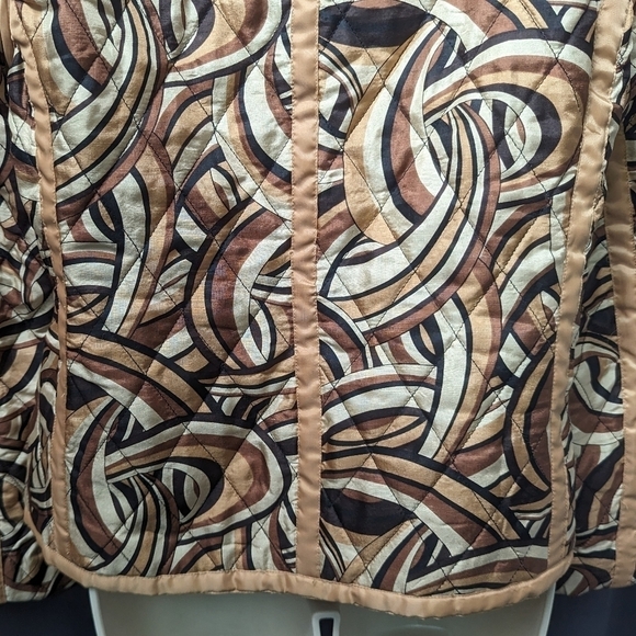 Silkland Silk Quilted Jacket Sz M - Picture 10 of 12